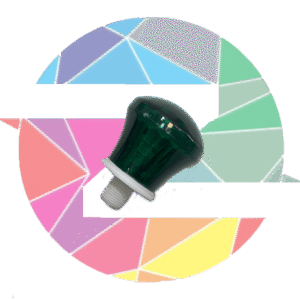 لامپ لاسوگاسی گلابی سبز