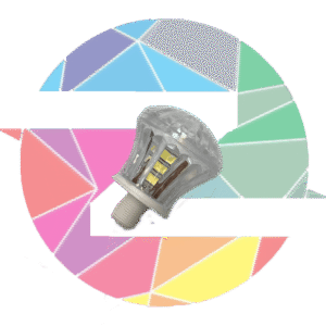 لامپ لاسوگاسی گلابی سفید