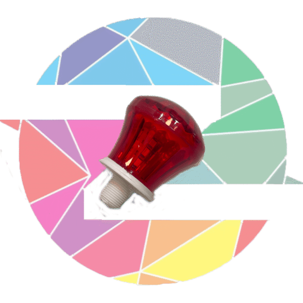 لامپ لاسوگاسی گلابی قرمز