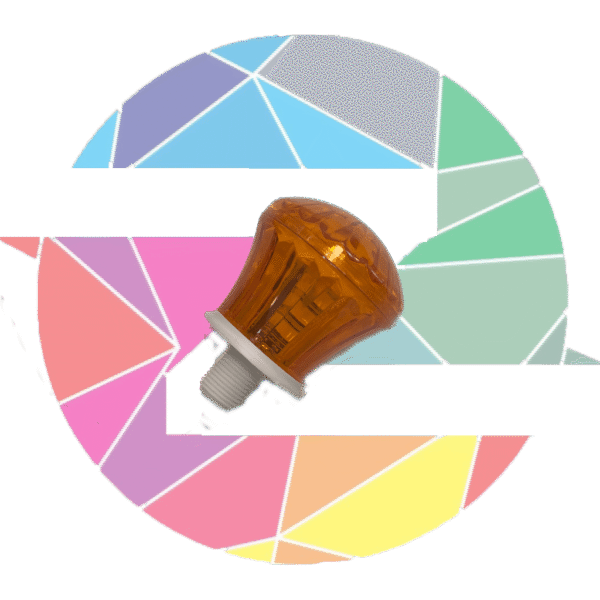 لاسوگاسی نارنجی لامپ لاسوگاسی گلابی انبه ای