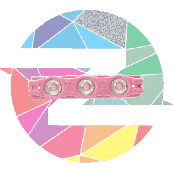 لنزدار صورتی جم بلوکی لنزدار صورتی جم 20 عددی