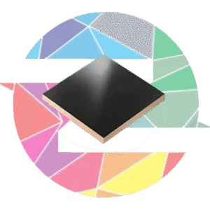 ورق MDF 3 میل یک رو مشکی