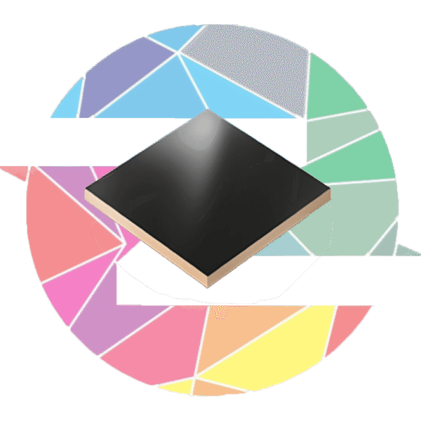 چوب MDF ورق MDF 3 میل یک رو مشکی