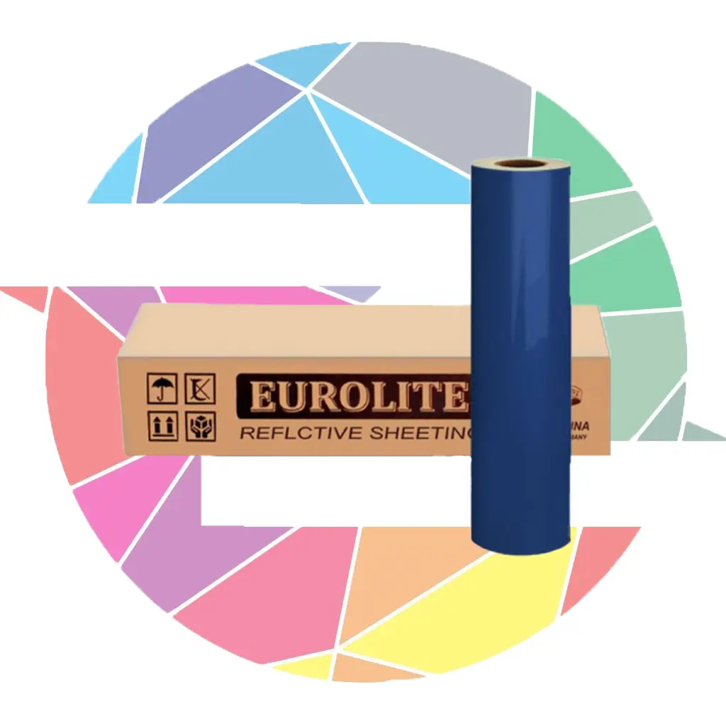 برچسب شبرنگ فسفری آبی Eurolite