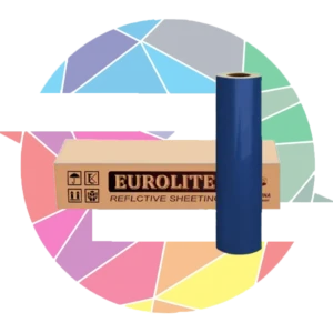 برچسب شبرنگ فسفری آبی Eurolite