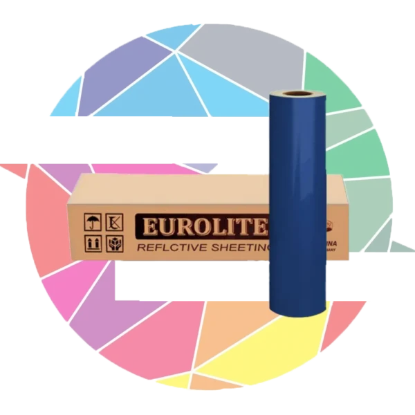 برچسب شبرنگ فسفری آبی Eurolite
