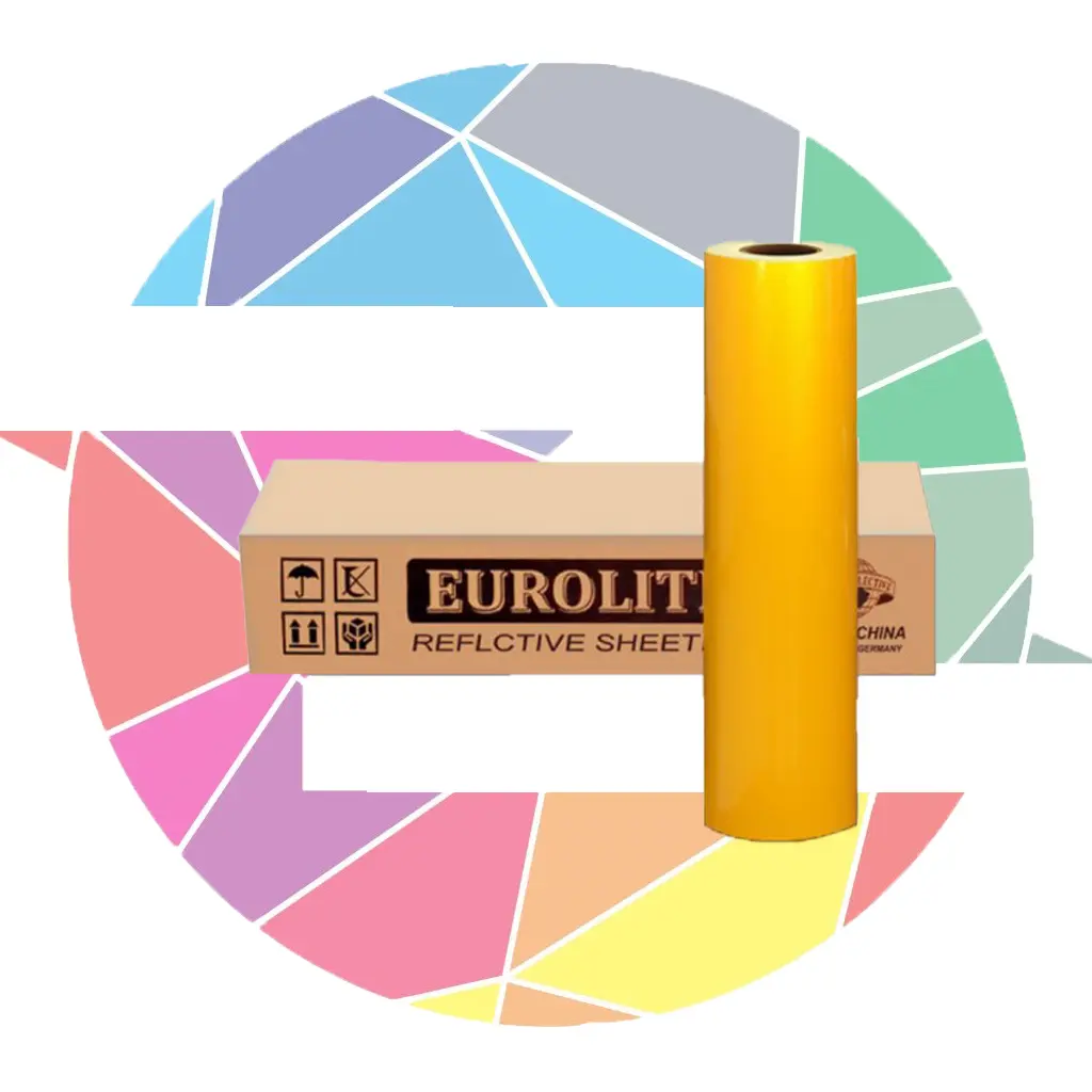برچسب شبرنگ فسفری زرد Eurolite