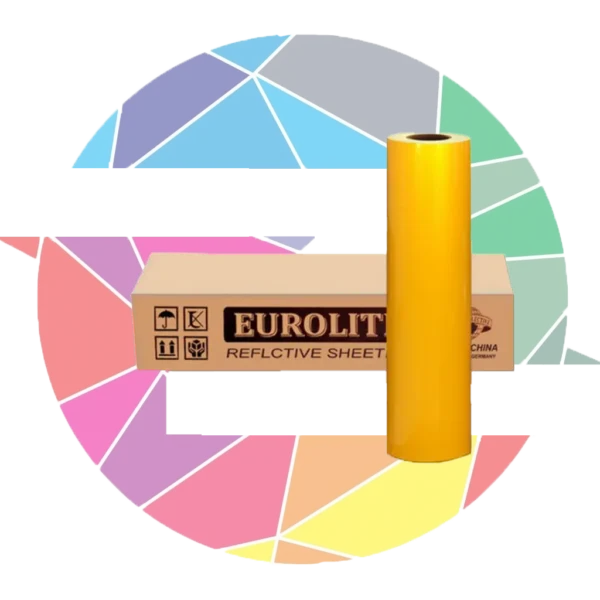 شبرنگ فسفری Eurolite زرد برچسب شبرنگ فسفری زرد Eurolite