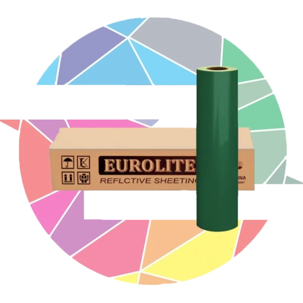 برچسب شبرنگ فسفری سبز Eurolite
