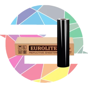 برچسب شبرنگ فسفری مشکی Eurolite