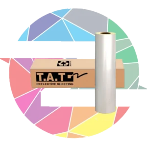 برچسب شبرنگ فسفری سفید T.A.T