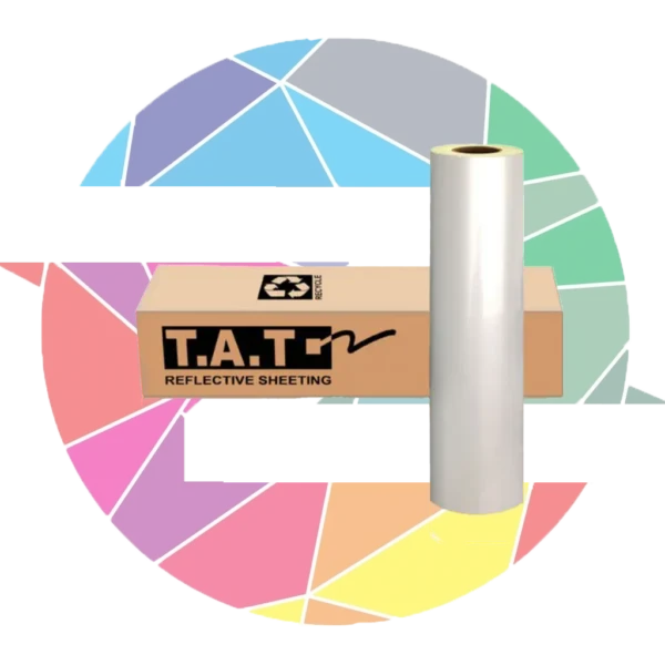 برچسب شبرنگ فسفری سفید T.A.T