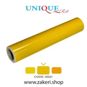 برچسب روزرنگ زرد وسط براق کد 6021 Unique
