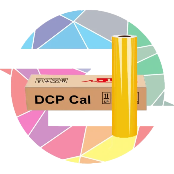 برچسب (سلفون) شیشه‌ای زرد کد 3102 DCPCAL