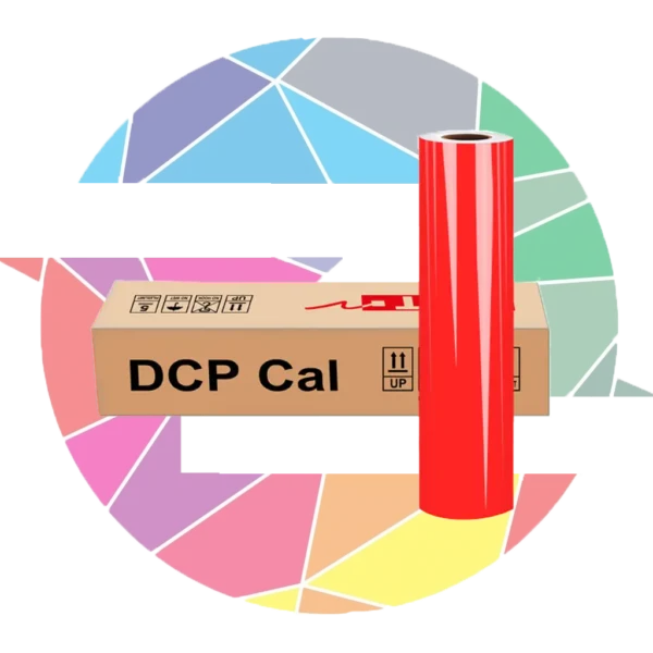 برچسب (سلفون) شیشه‌ای قرمز کد 3107 DCPCAL