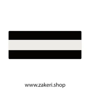 لبه سوئدی مشکی خط سفید