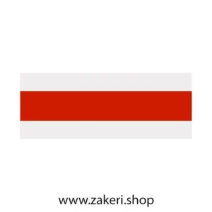 لبه سوئدی مکس سفید خط قرمز