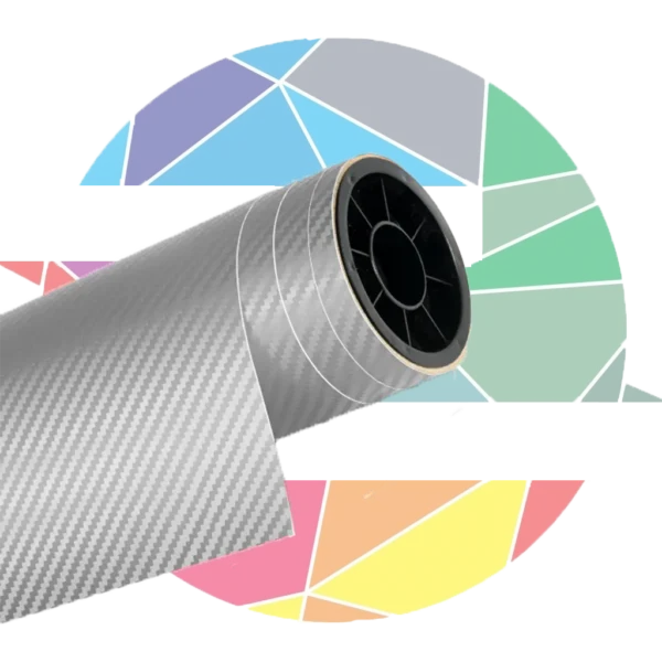 برچسب طرح کربن نقره ای